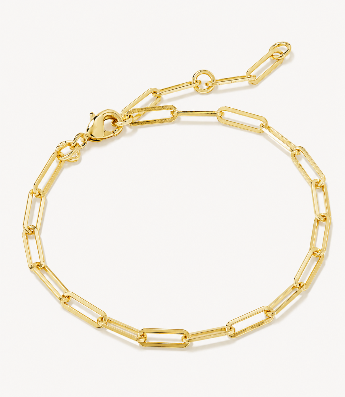 Golden Paperclip Bracelet