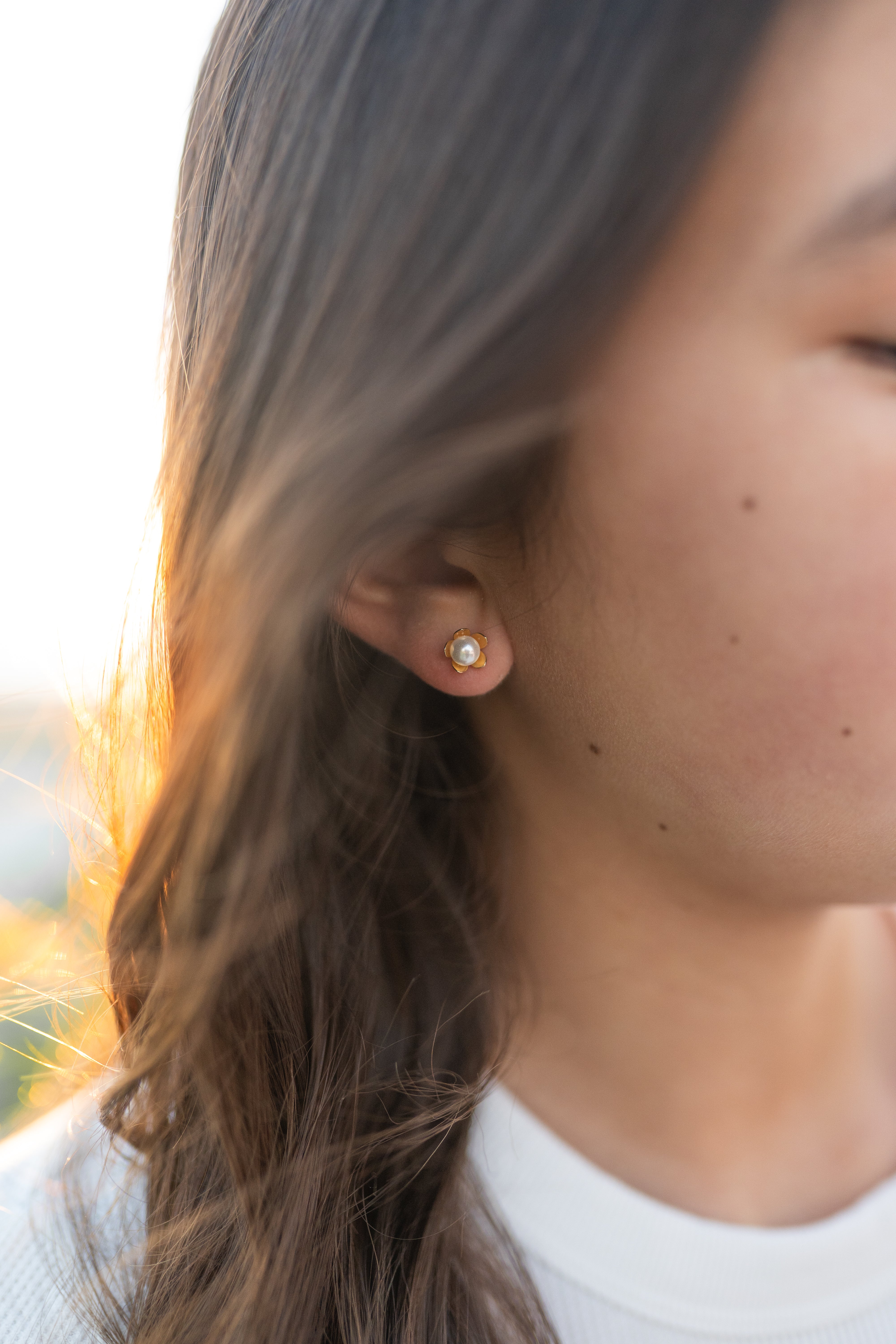 Petal Pearl Studs
