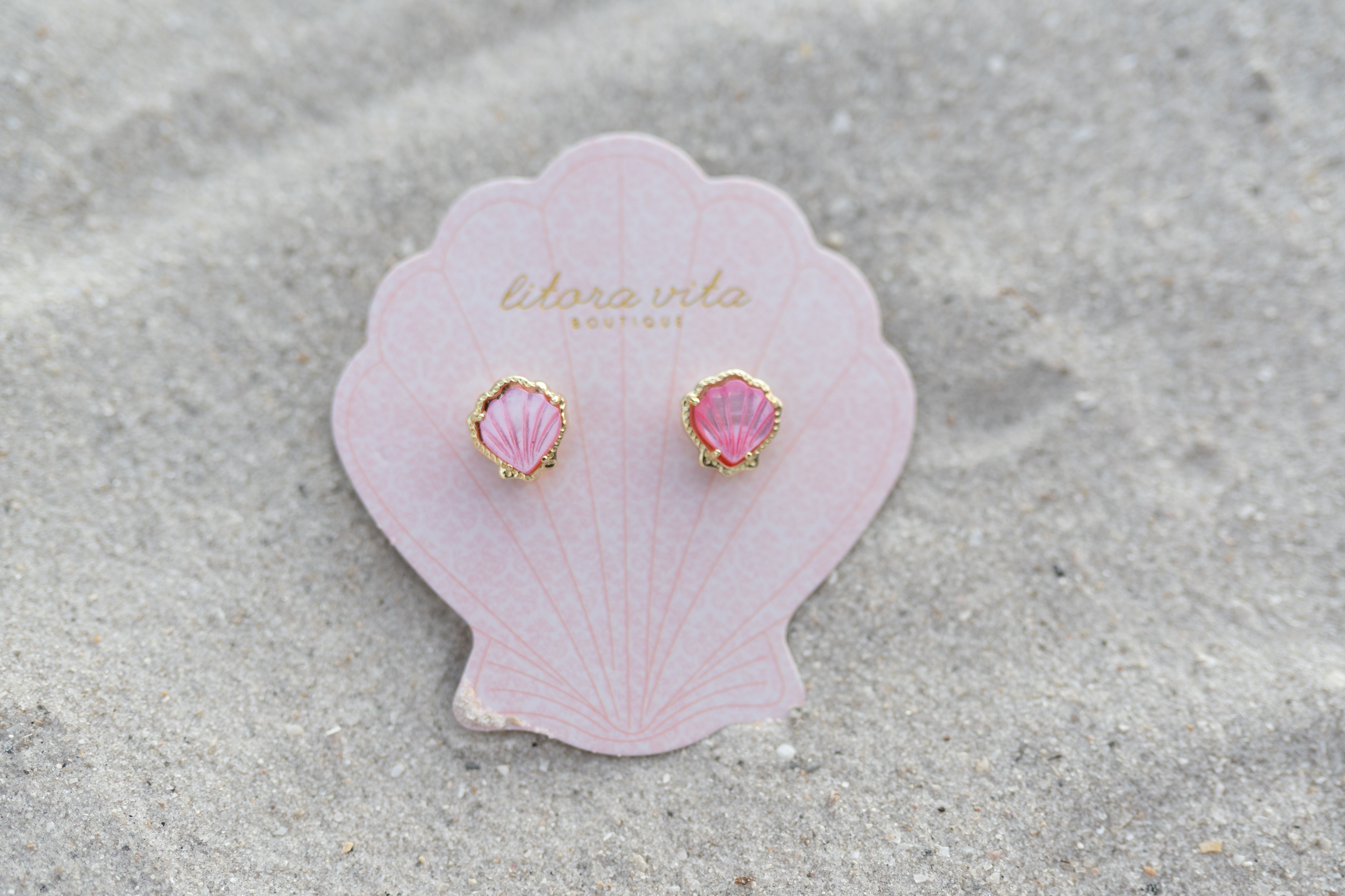 Seashell Sweetheart Earrings