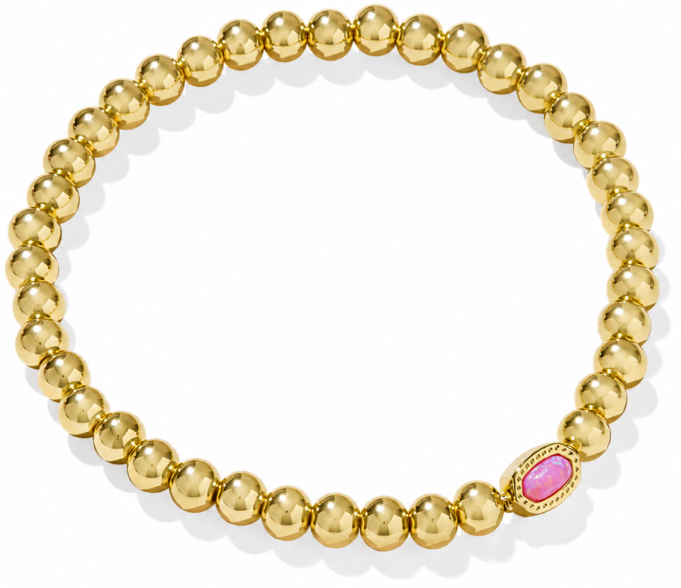 Pink Pearl Charm Bracelet