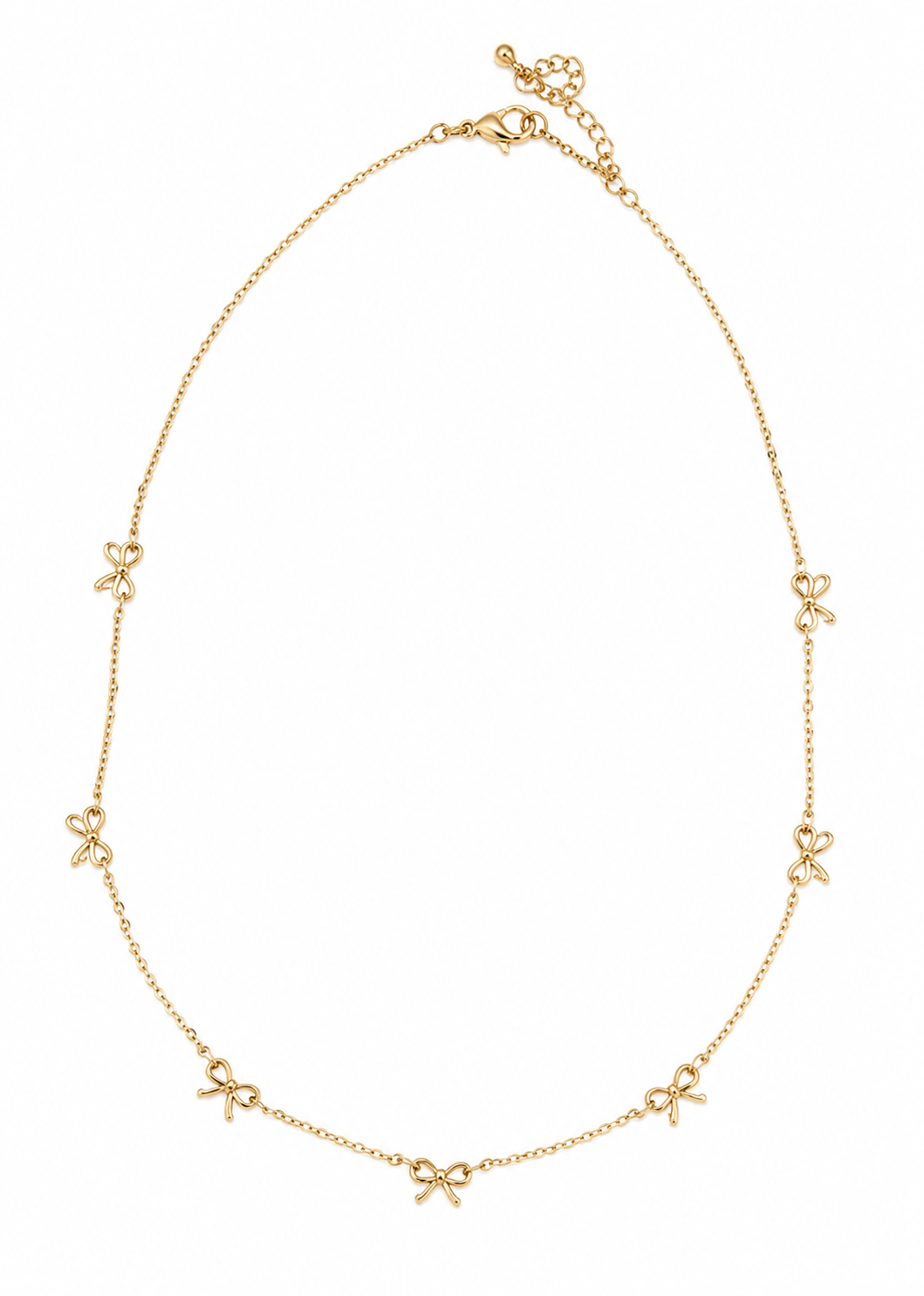 Golden Bow Necklace
