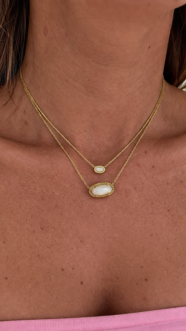 Golden Whisper Layered Necklace Set